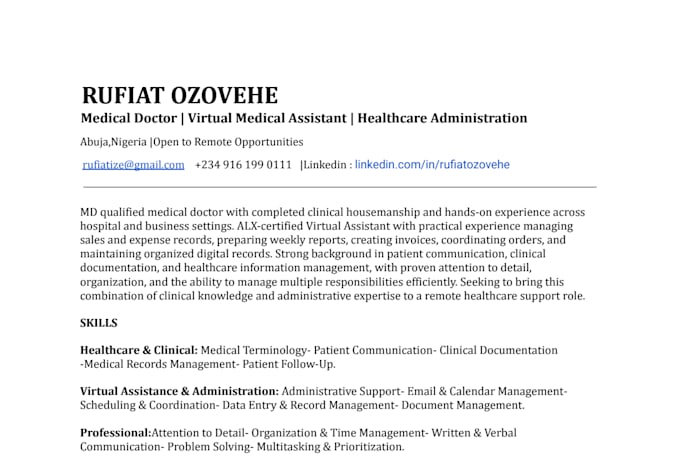 be your medical virtual assistant